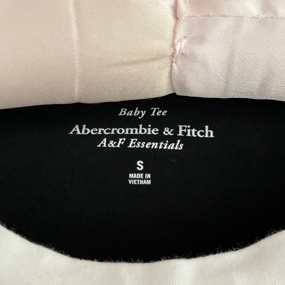 Abercrombie & Fitch Black and White Essentials Baby Tee - Picture 2 of 6